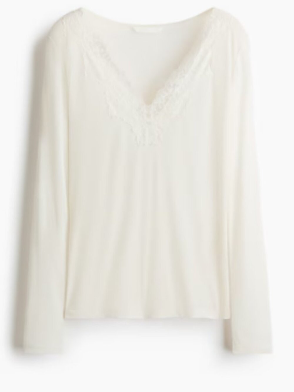 New Lace-Trimmed Top